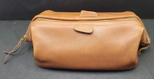 Vtg 1950's TraValet By Cameo Men's Leather Dopp Toiletry Shaving Travel Kit Bag - Picture 1 of 22