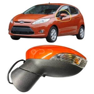For Ford Fiesta MK7 2008-2012 Wing Mirror Electric Painted Mars Red Left Side - Picture 1 of 7