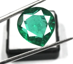 Natural Ojo Limpiar Esmeralda Verde Forma Pera Gema 14.65CT Certificado NJ1381 - Imagen 1 de 4