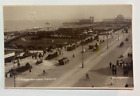 RPPC 1927 UK Stamp GREAT YARMOUTH Double Cancel General View Old Cars Pier