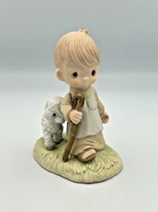 Precious Moments He Leadeth Me Figurine 1977 Jonathan & David - Picture 1 of 11