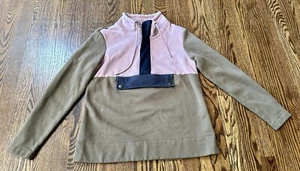 LL Bean Womens Signature Colorblock Sweatshirt Organic Cotton Long Sleeve Size S - Picture 1 of 10