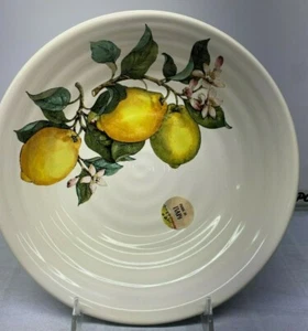 Lemon Serving Bowl Italy Ceramica Cuore NWT New 9" diameter 2 " high  - Picture 1 of 5