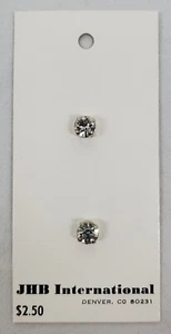 VINTAGE ~ Faux Diamond Stud Buttons - 2 Ea. #30931 1/4" - By JHB Int'L - 01 - Picture 1 of 8