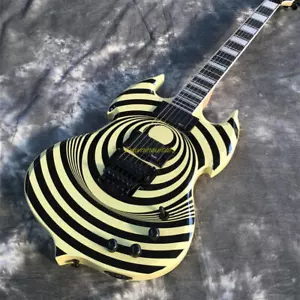 Guitarra Eléctrica Personalizada Cream Zakk Vertigo Bullseye Odin Barbarian Negra FR - Imagen 1 de 9