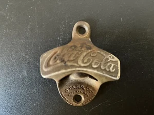 Vintage Coca Cola Starr X "Patd 1925" Cast wall mount Bottle Opener #75 - Picture 1 of 5