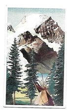 1934 Stollwerck Chocolate Card ~ No. 104, Mount Rodney, Canada