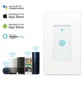Smart WIFI Light Wall Switch Works with Alexa Google Home IFTTT Safety life App - Picture 1 of 25