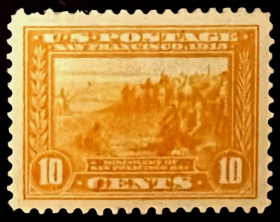 SELLOS DE ESTADOS UNIDOS #400 10c PANAMÁ-PACÍFICO COMO NUEVOS MOGH $170 XF+ JUMBO Foto 1 de 2