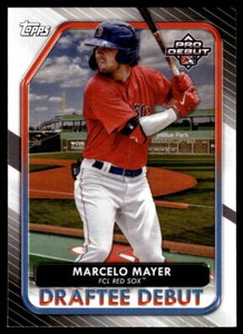 2022 Topps Pro Debut Draftee Debut Marcelo Mayer #DB3 FCL Red Sox