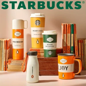 STARBUCKS Korea 2024 x Penguin Books MD Stainless Steel Tumbler Cup & Thermos - Picture 1 of 33