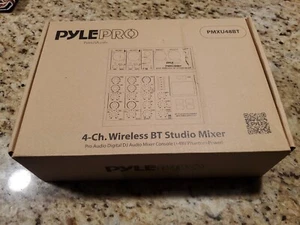 Pyle PMXU48BT 4-Ch. Bluetooth Studio Mixer, Pro Digital DJ Audio Mixer Console - Picture 1 of 4