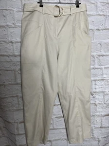 Witchery Yoke D-Ring Bone Colored Pants. Size 16.#P2 - Picture 1 of 13