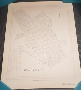 1888 Map of San Jose, California (1972 Reprint) - Picture 1 of 4