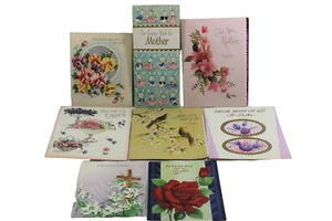 Vintage Mid-Century Used Easter Cards to Mother Set of 8 - Imagen 1 de 5