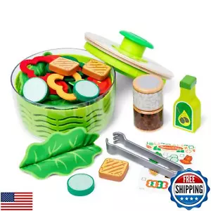 Melissa und Doug Salatschleuder Spielset, Rollenspiel Essen für Jungen und Mädchen - Bild 1 von 5