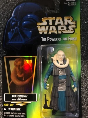 Star Wars POTF Babero Fortuna con Hold Out Blaster Holográfico Tarjeta Verde ENVÍO RÁPIDO Foto 1 de 4