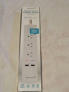 Tira de alimentación Wi-Fi inteligente Amped Wireless AWPS248W con protección contra sobretensiones, ¡nueva! - Imagen 1 de 2
