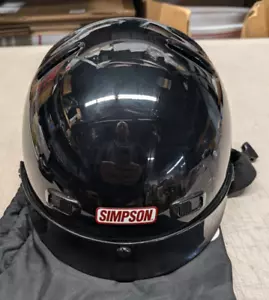 Simpson Shorty OTW Black Helmet, Store Dispaly Demo, with Bag, See Pictures - Picture 1 of 9