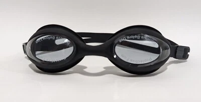 AquaSpecs Prescription Swim Goggles Black Myopia Choose Diopter For each Eye - Image 1 of 4