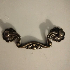 New 3" C2C Bail Drops Drawer Pull Handle, Antique Brass Finish - Picture 1 of 3