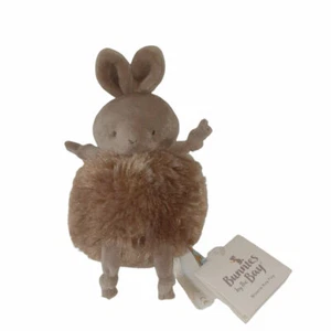 Bunnies By The Bay Roly Poly Brownie Rabbit Knotted Plush Bean Bag Toy 5" - Picture 1 of 5