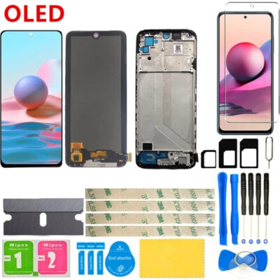 Para Xiaomi Redmi Note 10 / 10s 4G OLED Pantalla Táctil Digitalizador Pantalla LCD Marco Foto 1 de 4