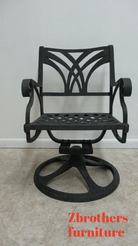 Cast Classics Monte Cristo Cast Aluminum Dining Arm Chair Swivel Rocker A Cover