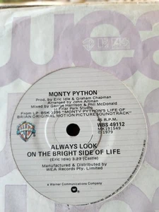 Monty Python "Always Look On The Bright Side Of Life" 1979 WARNER Oz 7" 45rpm - Picture 1 of 2
