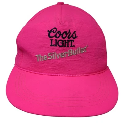 Sombrero Coors Light The Silver Bullet Snapback Rosa Talla Única Bordado Foto 1 de 4