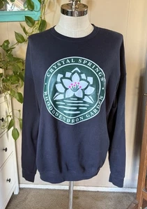 Crystal Springs Rhododendron Garden fleece lined pullover sweatshirt, large - Picture 1 of 7