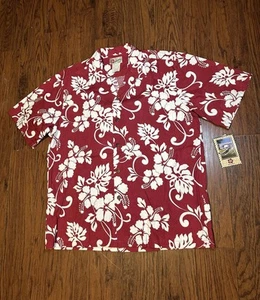Hilo Hattie Hawaiian Shirt Mens XL 100% Cotton Stanford Business School NWT - Picture 1 of 6