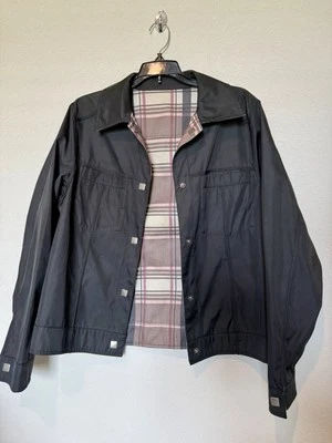 Chaqueta Utex Hombre Negra Reversible A Cuadros Talla M Foto 1 de 4