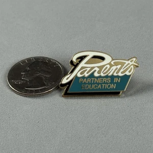 Parents Are Partners In Education Teaching Teachers PTA Pin Pinback #56072 - Picture 1 of 3