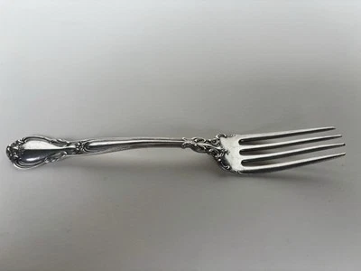 Gorham Chantilly Tenedor Juvenil Sólido Cubiertos de Plata de Ley 925 6" sin Mono Foto 1 de 4