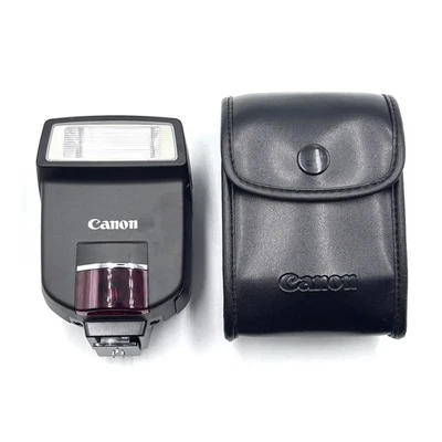 Canon Speedlite 220EX Shoe Mount External Flash w/ Soft Case - Tested & Working - Image 1 of 4