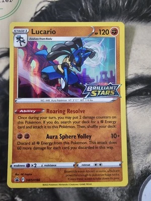 Lucario SWSH186 SWSH: Sword & Shield Promo Cards Holo - Image 1 of 4
