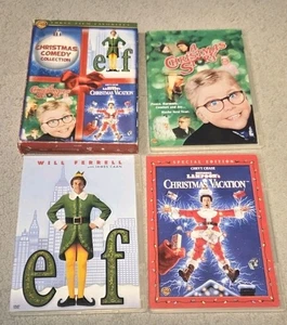 Christmas Comedy Collection elf\A Christmas Story\Christmas Vacation DVD 3 movie - Imagen 1 de 2