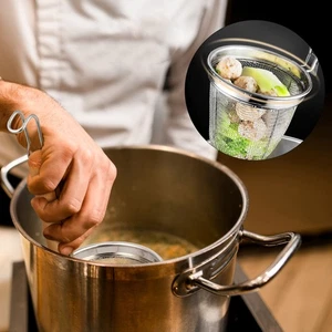  2 Pezzi Colino Acciaio Inox Setacci Noodle Cestini Ramen Cottura Colino - Foto 1 di 12