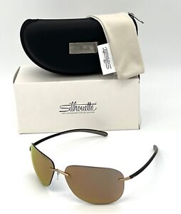 SILHOUETTE BAYSIDE  8729/7530 Black Desert  / Gold Mirrored  65mm  sunglasses