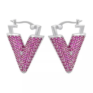 Earrings NEW Geometric triangle hoop earrings Creative women small hoop earrings - Picture 1 of 2
