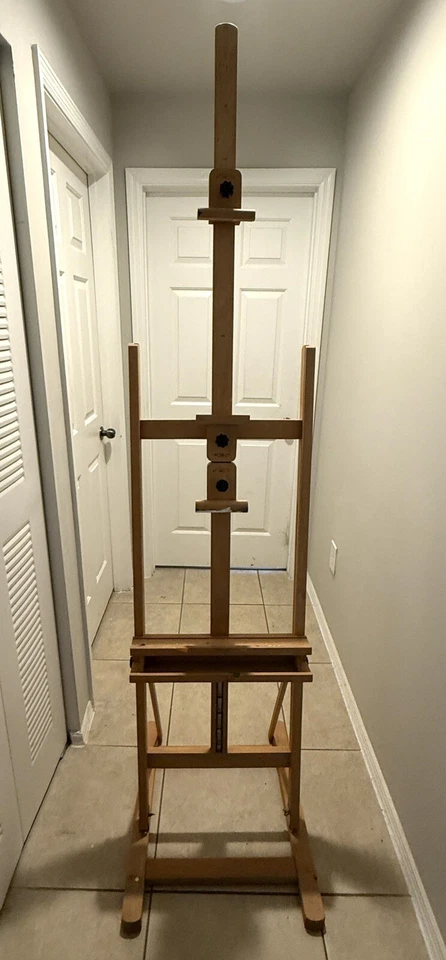 Winsor & Newton Shannon Artist Studio Easel H-Frame With 2 Extra Canvas Clamps - Image 1 of 3