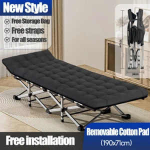 XXL Feldbett bis 200kg Campingbett Campingliege Gästebett Klappbett 190cm - Bild 1 von 18