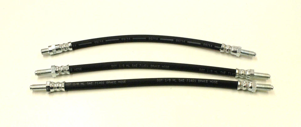 JUEGO DE MANGUERAS DE FRENO FLEXIBLES PARA COCHE MODELOS AUSTIN HEALEY 3000 BT7, BJ7 Y BJ8 Foto 1 de 1