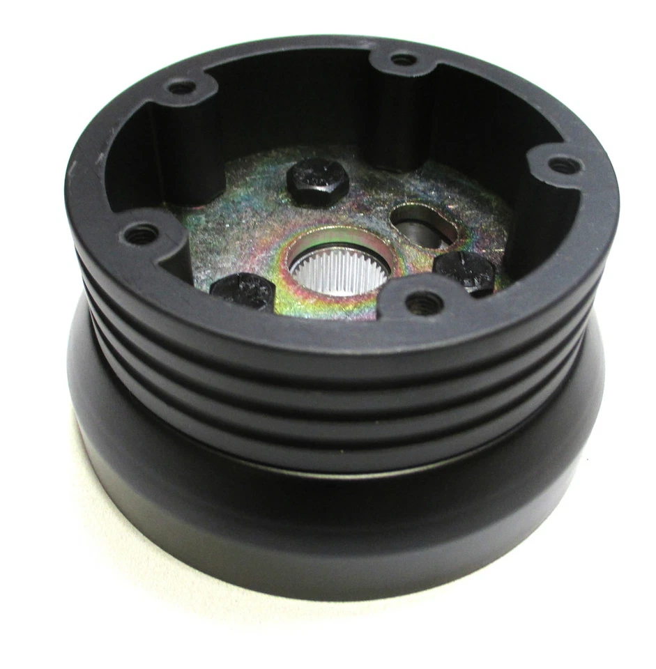 1949-1957 Ford F1, F100 Steering Wheel Adapter Black Billet Aluminum - Image 1 of 4