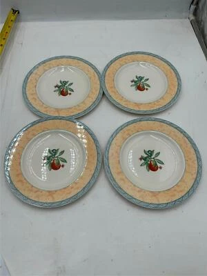 4) JOHNSON BROS----SALAD  PLATES---GOLDEN PEARS -- 8"---ENGLAND Foto 1 de 2