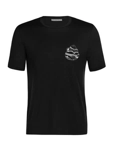 Icebreaker Tech Lite II Short Sleeve Tee Sunrise Ridge (XL) Black 195440585863 - Picture 1 of 1