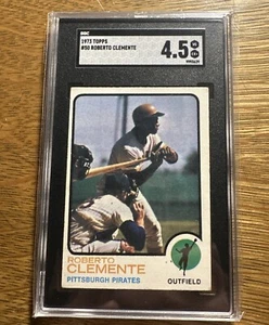 1973 Topps Set-Break # 50 Roberto Clemente SGC 4.5 VG EX+ - Picture 1 of 2