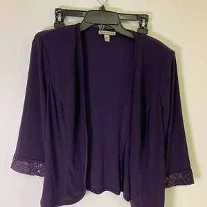 Maya Brooke Women's Blazer Jacket Sz 14 Color: Purple - Picture 1 of 12