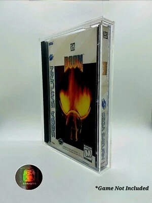 Sega Saturn Video Game Acrylic Display Case 4mm, UV Resistant - Image 1 of 2